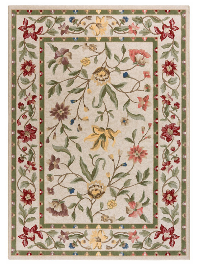 tapete-flores-classico-mundoalfombra-la-sala-grande-resistente-bege-verde-amarello