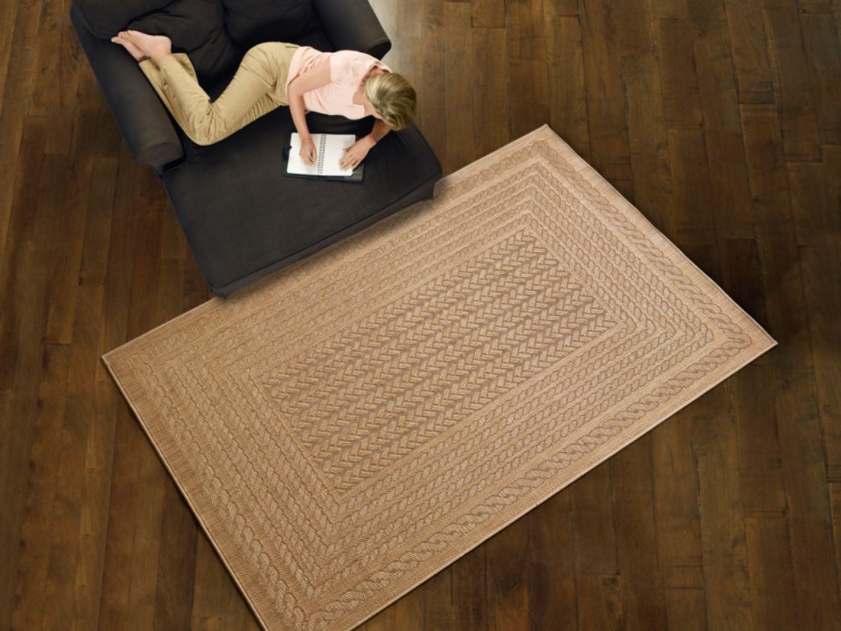 tapete moderno lavable efecto juta mundoalfombra