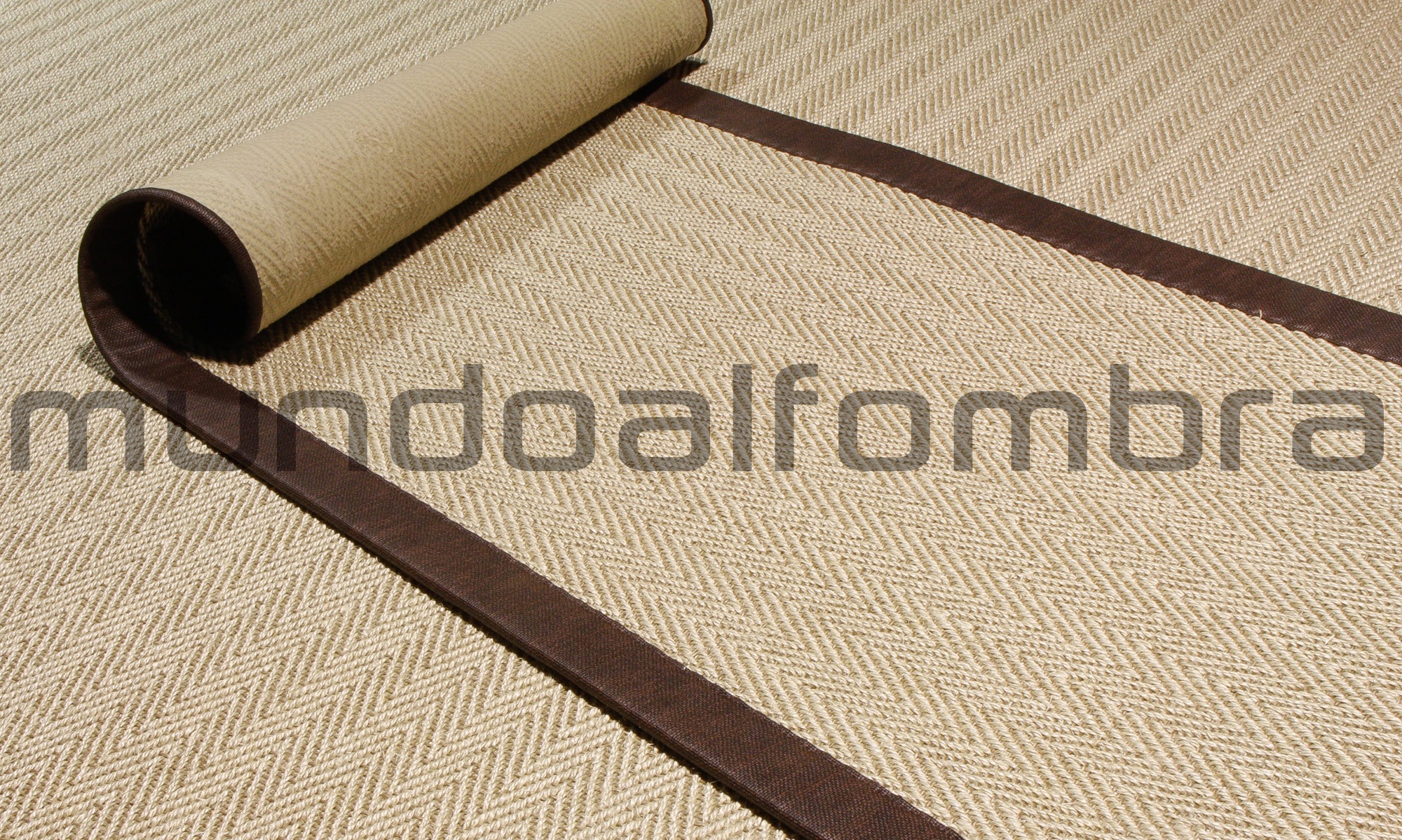 Tapete de sisal com desenho em espiga modelo Menorca