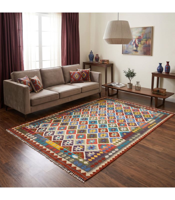 Kilim Maimana 1471 numa sala de estar