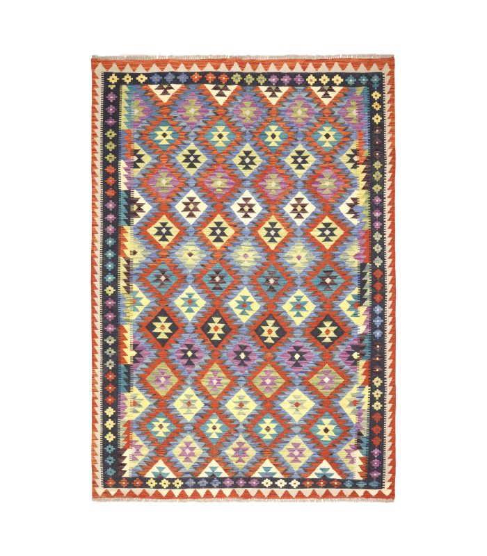 Kilim Maimana 2106 de lã feito à mão